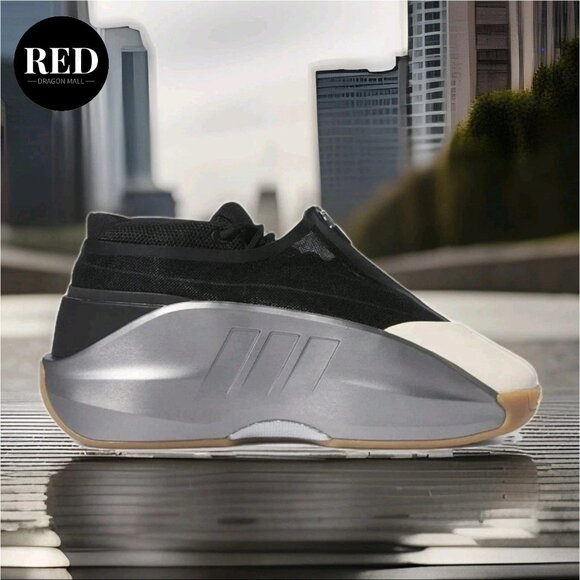 Adidas Crazy IIInfinity Basketball Sneakers Black Silver Gum IE7687 - Men\'s Sz 8 main image 5